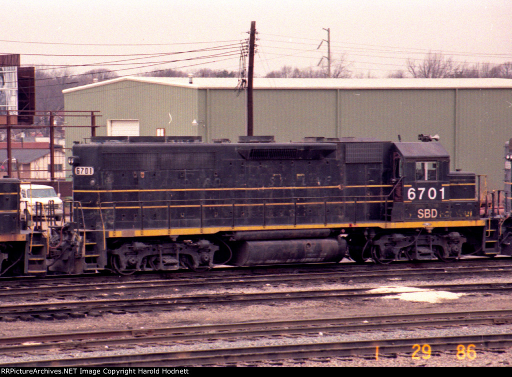 SBD 6701 with Seaboard Air Line lettering showing through